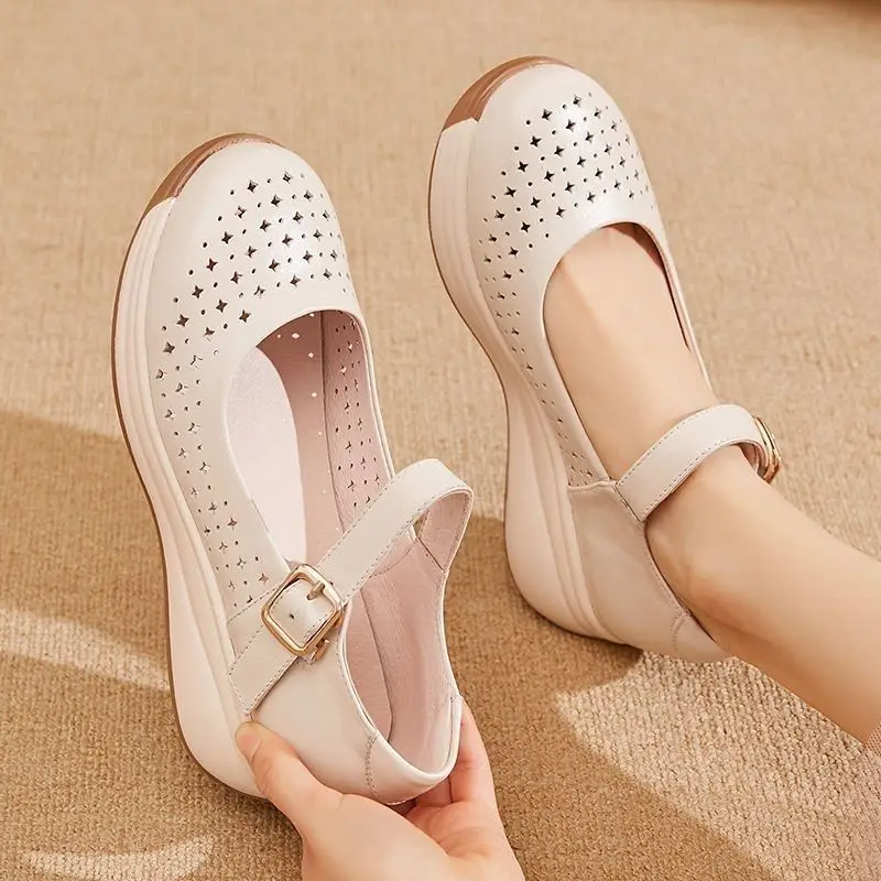 

Women's Shoes Mesh Breathable Wedge Female Footwear Off White 39 Original Summer 2023 Offers Free Shipping Cheap Autumn Offer On