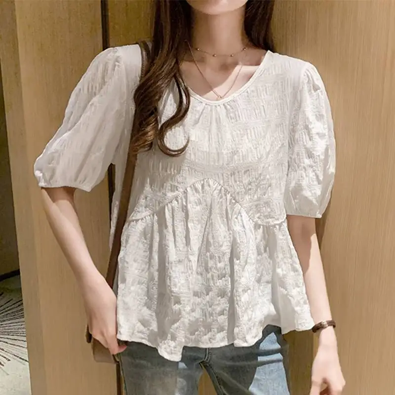 VONDA женская блузка 2022 Сексуальная Блузка с коротким рукавом и V-образным вырезом Женские повседневные мешковатые плиссированные топы элега...
VONDA женская блузка 2022 Сексуальная Блузка с коротким рукавом и V-образным вырезом Женские повседневные мешковатые плиссированные топы элега...