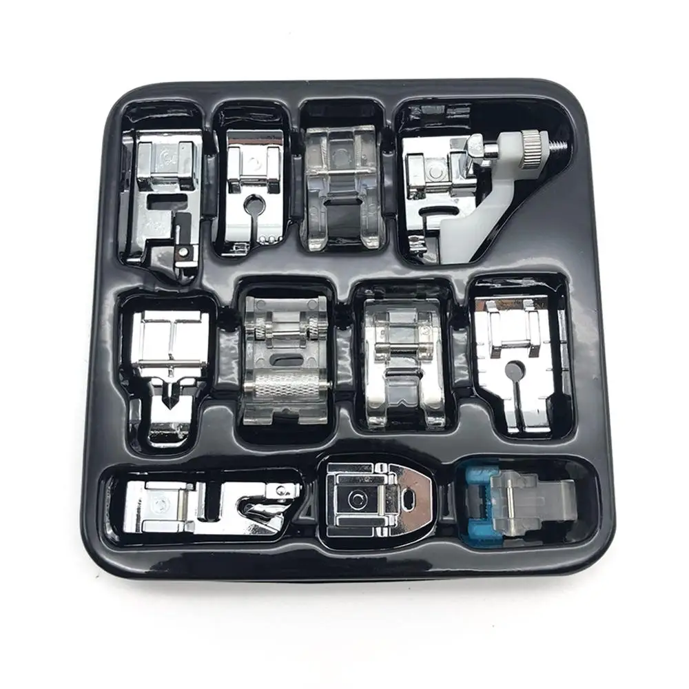 11pcs Sewing Machine Presser Foot Foot Set of Domestic Sewing Machine Multifunctional Sewing Accessories
11pcs Sewing Machine Presser Foot Foot Set of Domestic Sewing Machine Multifunctional Sewing Accessories