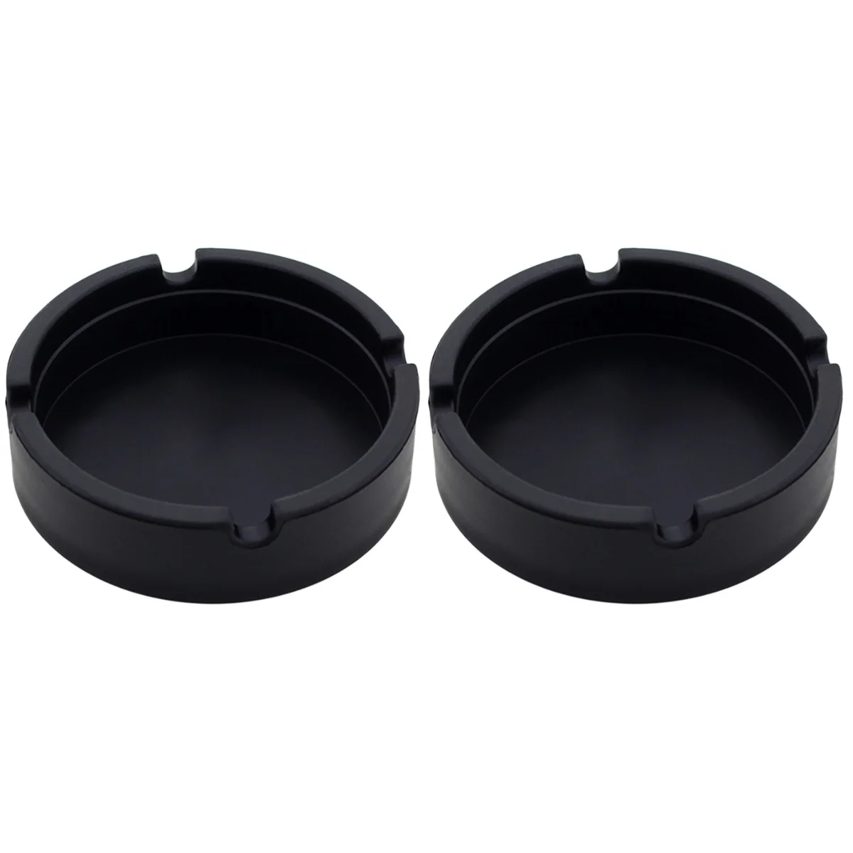 2 Ashtray Unbreakable Rubber Heat Resistant Round Shape(Black)
2 Ashtray Unbreakable Rubber Heat Resistant Round Shape(Black)