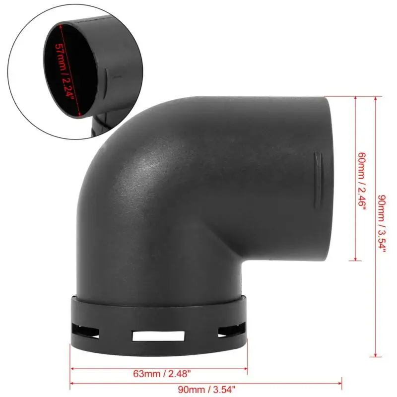 1PCS 60MM Car Heater Warm Air Ducting Pipe Elbow Outlet Connector Black Plastic Air Vent Outlet Car Heater For Webasto
1PCS 60MM Car Heater Warm Air Ducting Pipe Elbow Outlet Connector Black Plastic Air Vent Outlet Car Heater For Webasto