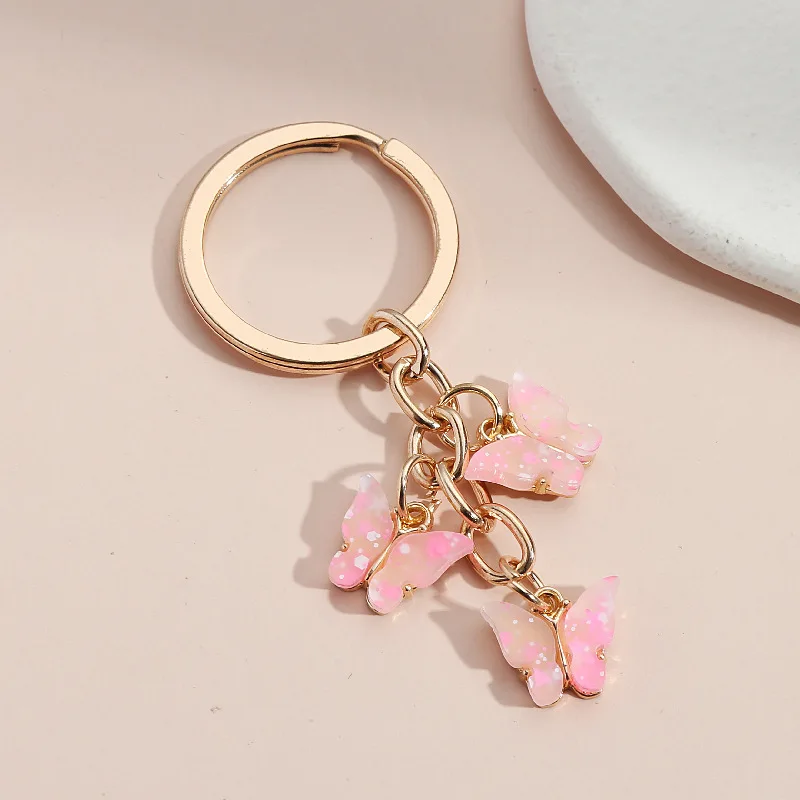 New Fashion Color Key Chain Cute And Delicate Butterfly Belt Color Drop Oil Butterfly Bag Car Key Ring K5016
New Fashion Color Key Chain Cute And Delicate Butterfly Belt Color Drop Oil Butterfly Bag Car Key Ring K5016