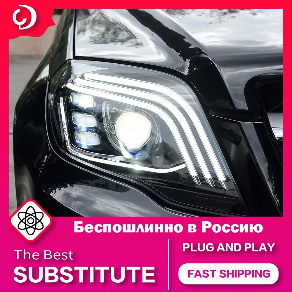 AKD автостайлинг фары для GLK GLK250 головная лампа 2008-2012 светодиодная фара DRL