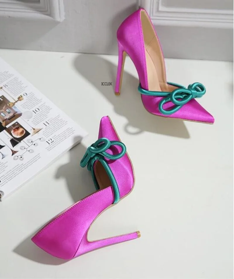 2023 New Shoes Pumps Women Fashion Silk Butterfly Knot Sexy Pointed Toe Stripper Heels Party Female Sandals
2023 New Shoes Pumps Women Fashion Silk Butterfly Knot Sexy Pointed Toe Stripper Heels Party Female Sandals