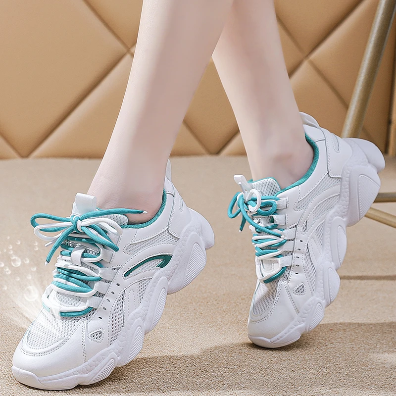 Кроссовки женские сетчатые на шнуровке, дышащие, Вулканизированная подошва, повседневная обувь, 2023
Кроссовки женские сетчатые на шнуровке, дышащие, Вулканизированная подошва, повседневная обувь, 2023