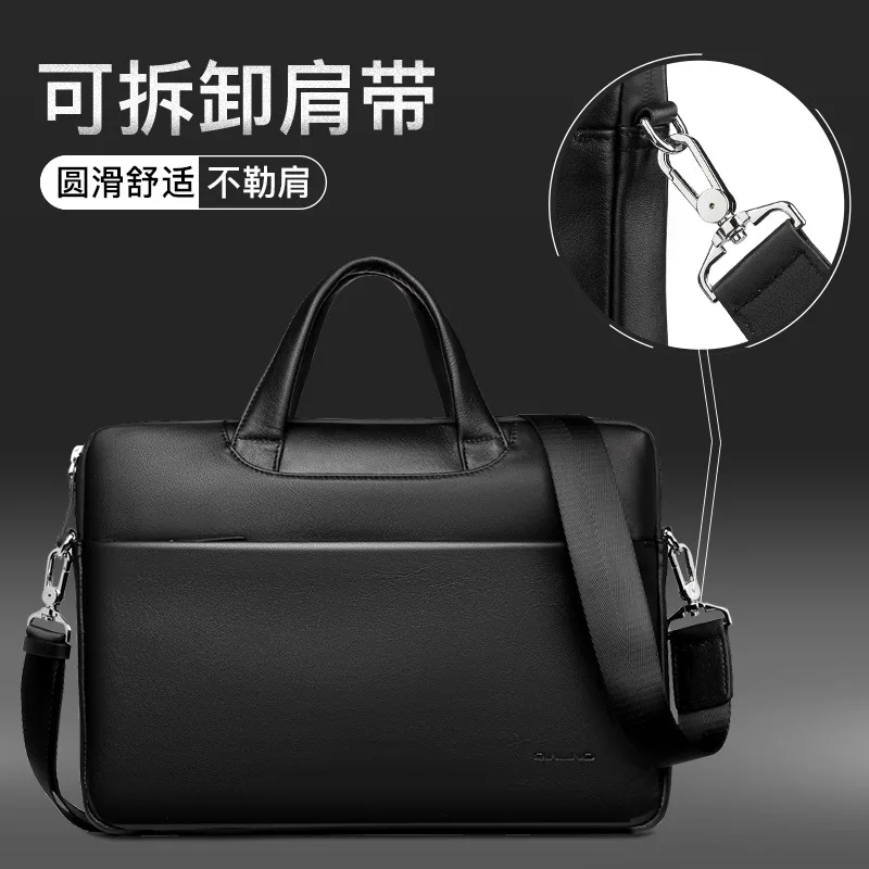 Suitable for lenovo asus apple laptop bag leather Macbook15 inch laptop business briefcase
Suitable for lenovo asus apple laptop bag leather Macbook15 inch laptop business briefcase