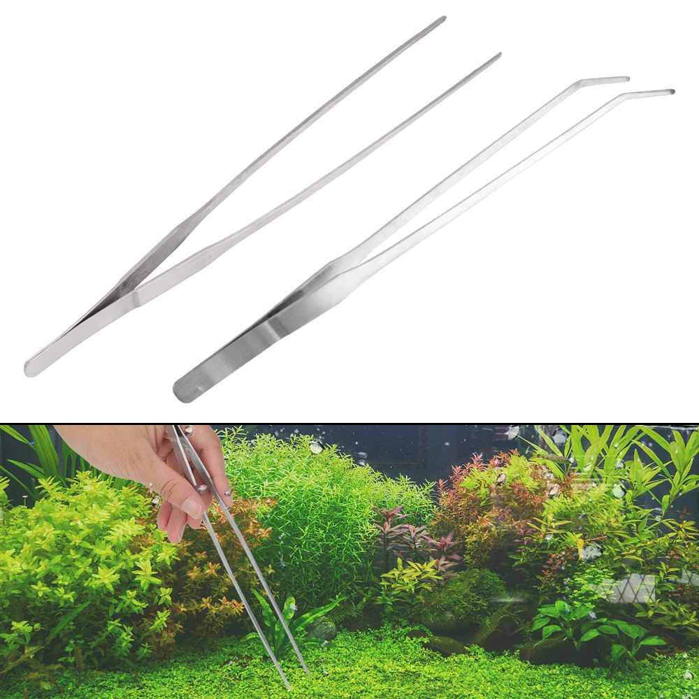 Plants Tweezers Aquarium Tools Set Silver Cleaning Tools Stainless Steel Grass Scissors
Plants Tweezers Aquarium Tools Set Silver Cleaning Tools Stainless Steel Grass Scissors