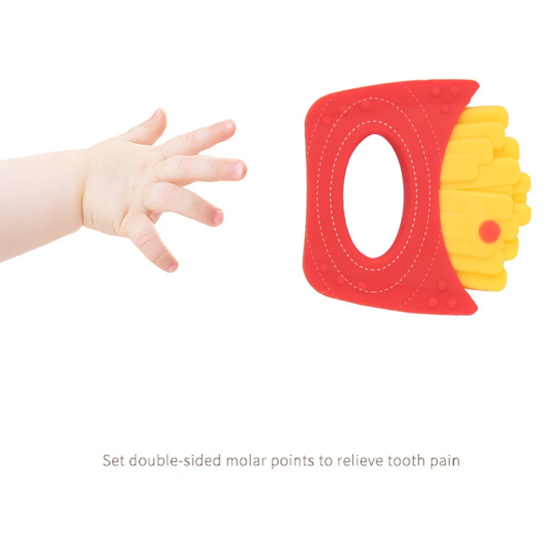 1Pc Food Grade Teething Toy French Fries Silicone Teether Toys Children Silicone Baby Teethers Tiny Rod Goods Newborn Gift Baby
1Pc Food Grade Teething Toy French Fries Silicone Teether Toys Children Silicone Baby Teethers Tiny Rod Goods Newborn Gift Baby