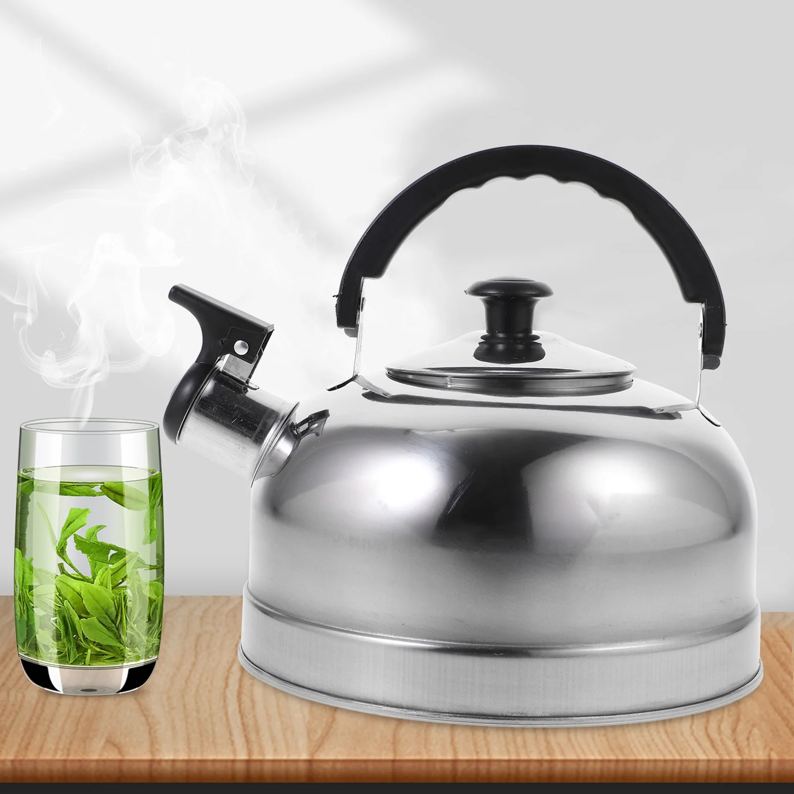 Metal Waterbottle Heating Kettle Stovetop Teapot Whistling Water Kettle Steel Stovetop Kettle Boiling Teapot
Metal Waterbottle Heating Kettle Stovetop Teapot Whistling Water Kettle Steel Stovetop Kettle Boiling Teapot