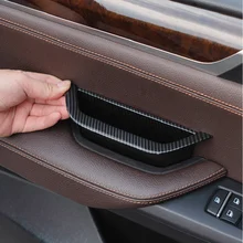 Auto Door Pull Handle Armrest Panel Cover Storage Box For BMW X3 X4 F25 F26 2011-2017 LHD Interior Accessories