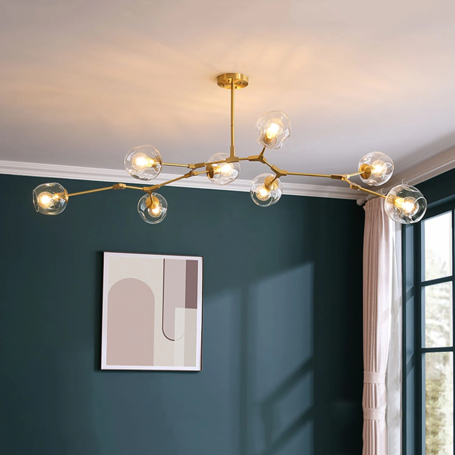 Nordic LED Glass Chandelier For Living Room Dining Villa Bedroom Modern Pendant Light Home Indoor Decor Hanging Lamp Lighting
Nordic LED Glass Chandelier For Living Room Dining Villa Bedroom Modern Pendant Light Home Indoor Decor Hanging Lamp Lighting