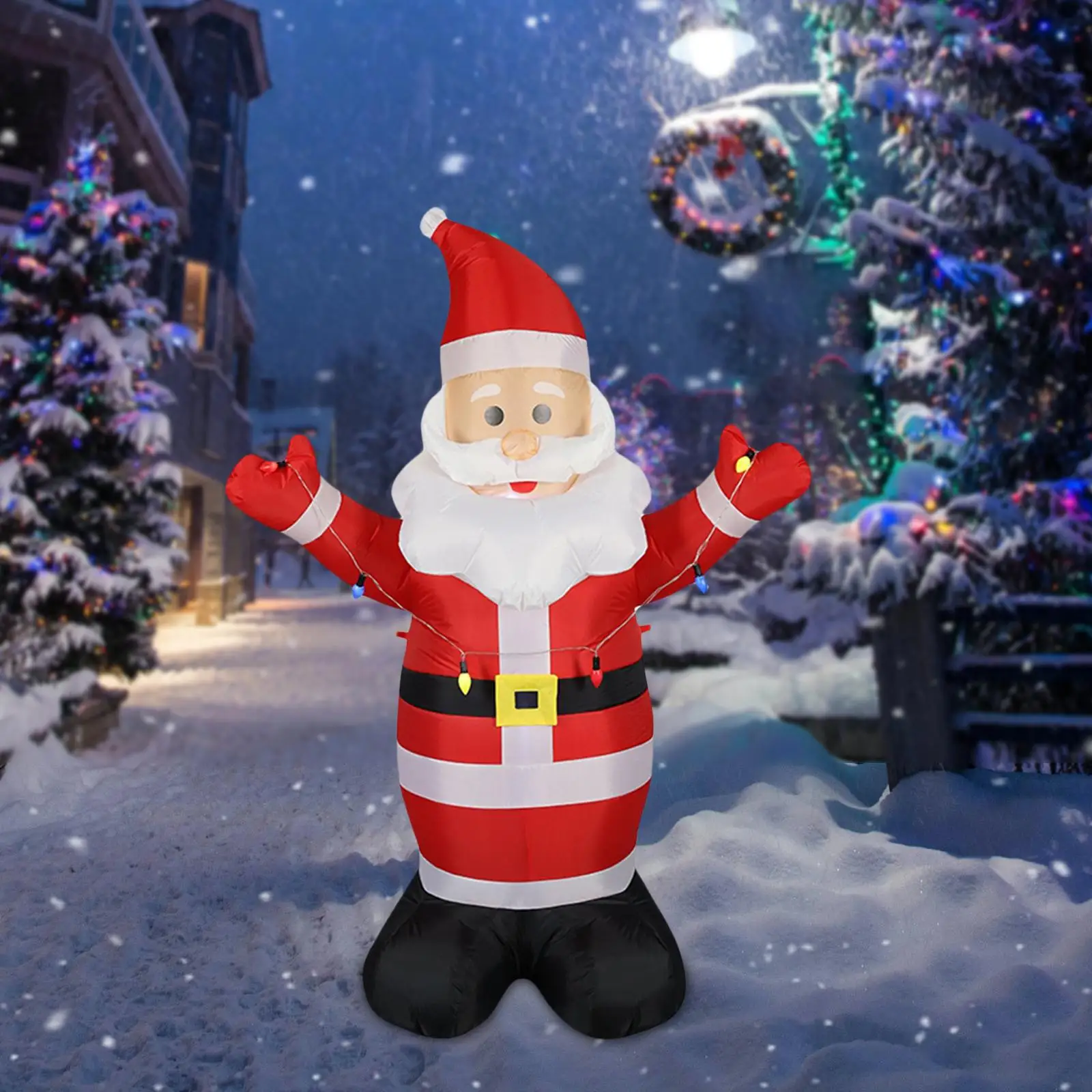 5.9ft Inflatable Santa Claus with Lights Luminous Blow Santa for Garden Yard New Year Indoor Outdoor
5.9ft Inflatable Santa Claus with Lights Luminous Blow Santa for Garden Yard New Year Indoor Outdoor