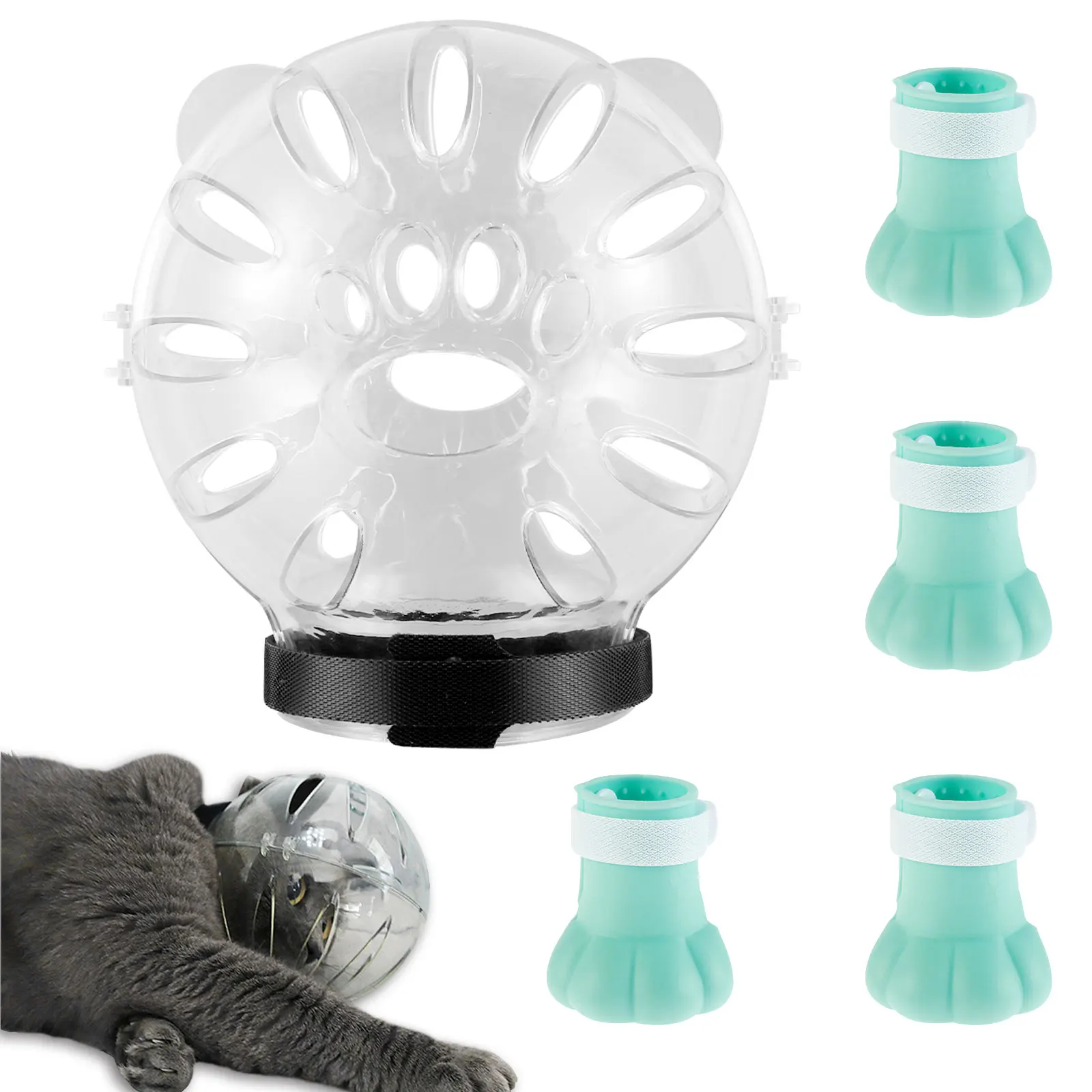 Muzzle Cats Breathable Portable Cover With Hood Paw For Grooming Boots Helmet Space Helmet Cat Astronaut Set Muzzle Anti Bite
Muzzle Cats Breathable Portable Cover With Hood Paw For Grooming Boots Helmet Space Helmet Cat Astronaut Set Muzzle Anti Bite