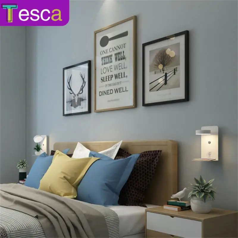 With Switch Bedside Lamp Not Dazzling Simple Style Led Wall Lights Interface Fashion White Black Light Home Supplies
With Switch Bedside Lamp Not Dazzling Simple Style Led Wall Lights Interface Fashion White Black Light Home Supplies