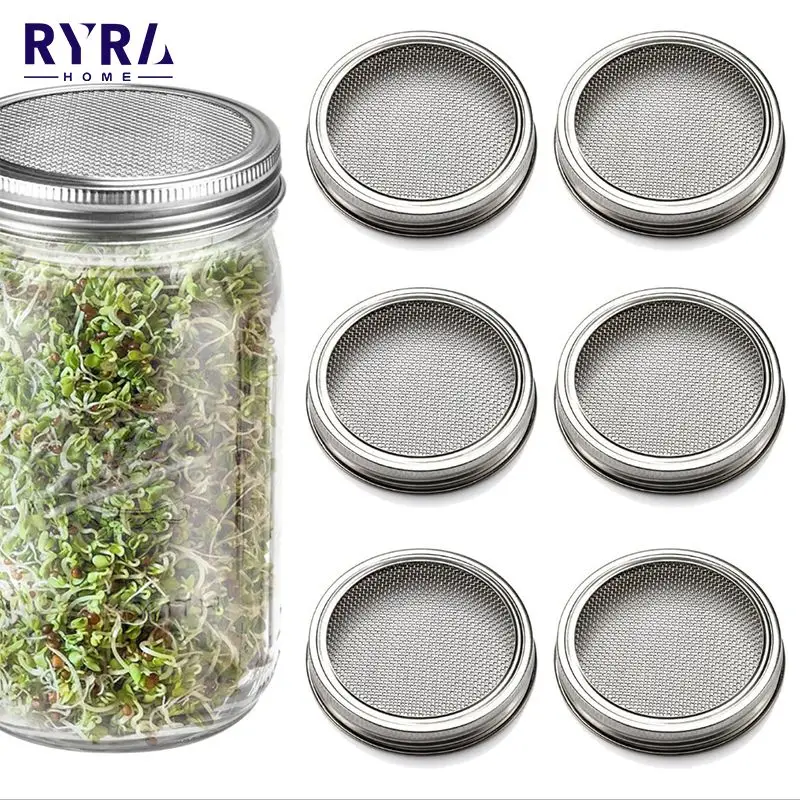 Seed Sprouter Germination Cover Stainless Steel Mesh Screen Strainers Filter Sprouter Mason Canning Jars Sprouting Lid Grow Lid
Seed Sprouter Germination Cover Stainless Steel Mesh Screen Strainers Filter Sprouter Mason Canning Jars Sprouting Lid Grow Lid