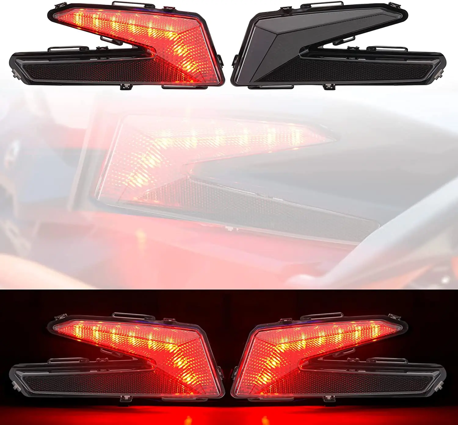 ATV Tail Light Motorcycle Tail Light Rear Tail Light Front Signal Light Brake Light LED For Can Am Maverick X3 2017-2018
ATV Tail Light Motorcycle Tail Light Rear Tail Light Front Signal Light Brake Light LED For Can Am Maverick X3 2017-2018