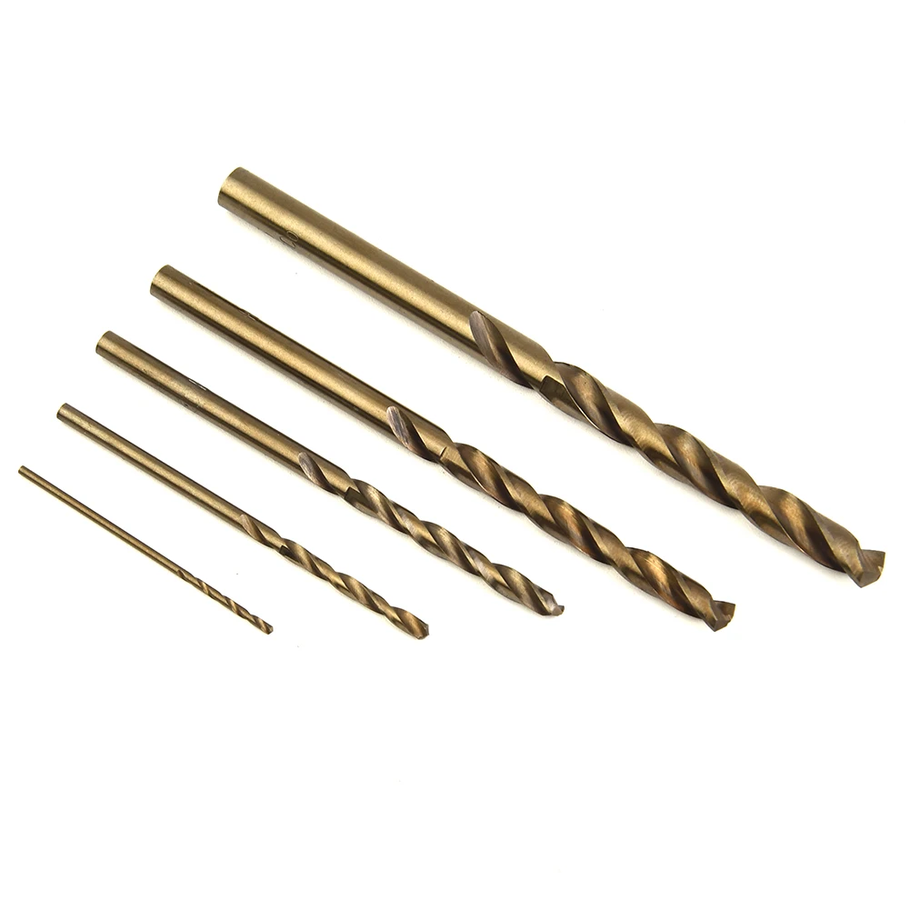Woodworking 5pcs HSS CO M35 Cobalt Drill Bit Set For Iron Metal Steel Copper Aluminum 1mm 2mm 3mm 4mm 5mm Power Tool Parts Set
Woodworking 5pcs HSS CO M35 Cobalt Drill Bit Set For Iron Metal Steel Copper Aluminum 1mm 2mm 3mm 4mm 5mm Power Tool Parts Set