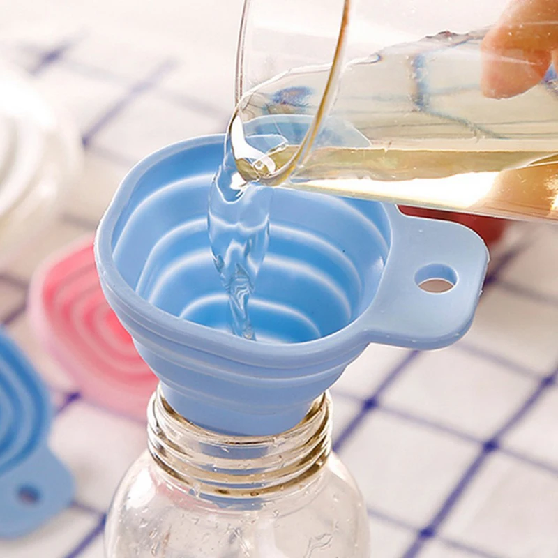 Foldable Silicone Funnel Oil Bottle Collapsible Funnel Folding Mini Funnels Household Liquid Dispensing Kitchen Accessories
Foldable Silicone Funnel Oil Bottle Collapsible Funnel Folding Mini Funnels Household Liquid Dispensing Kitchen Accessories