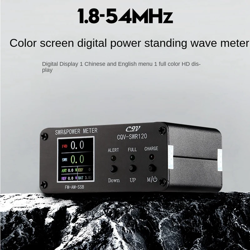 CQV-SWR120 120W SWR Meter, высокая функция сигнализации, 240X240, полноцветный дисплей
CQV-SWR120 120W SWR Meter, высокая функция сигнализации, 240X240, полноцветный дисплей