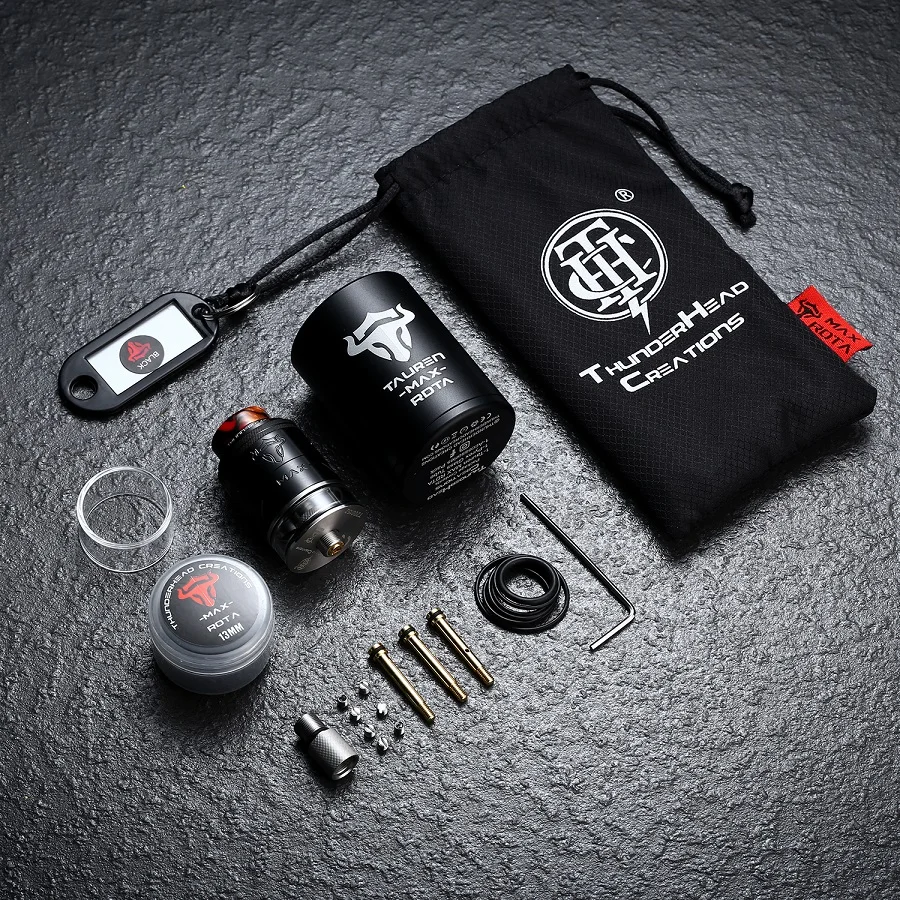 Original ThunderHead Creations THC Tauren Max RDTA Dual Coil 2ml/4.5ml 25mm Vaporizer Tank for Mechanics mod vape
Original ThunderHead Creations THC Tauren Max RDTA Dual Coil 2ml/4.5ml 25mm Vaporizer Tank for Mechanics mod vape