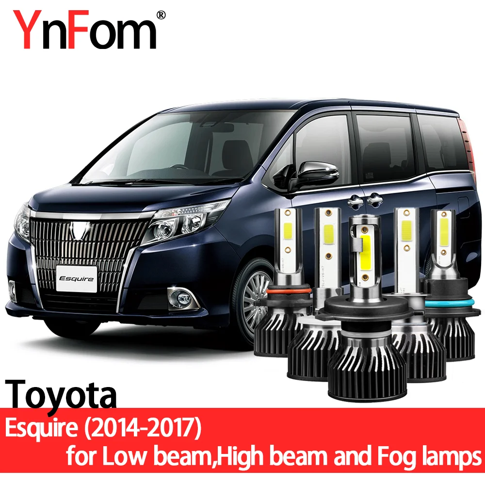 YnFom Toyota Special LED Headlight Bulbs Kit For Esquire R8 2014-2017 Low beam,High beam,Fog lamp,Car Accessories
YnFom Toyota Special LED Headlight Bulbs Kit For Esquire R8 2014-2017 Low beam,High beam,Fog lamp,Car Accessories