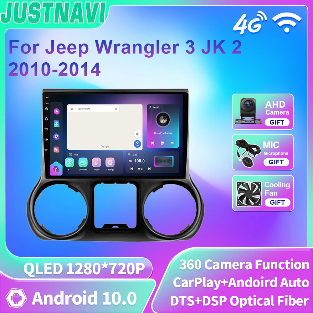 Автомобильный радиоприемник JUSTNAVI QLED для Jeep Wrangler 3 JK 2 2010-2014 GPS-навигация Android 10 плеер Carplay 4G WIFI IPS экран No 2din
Автомобильный радиоприемник JUSTNAVI QLED для Jeep Wrangler 3 JK 2 2010-2014 GPS-навигация Android 10 плеер Carplay 4G WIFI IPS экран No 2din