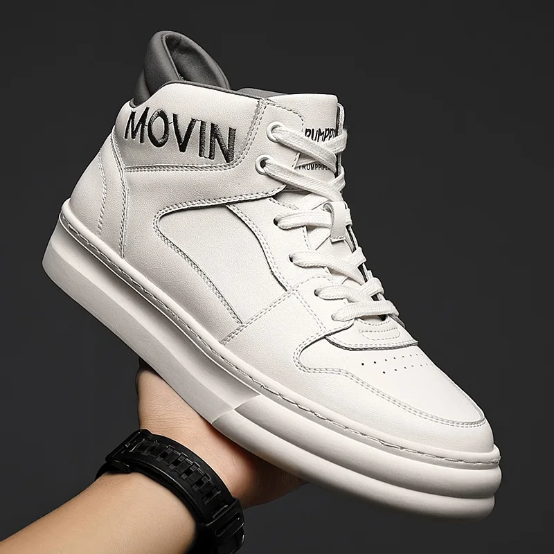 Men's Shoes Autumn And Winter New High-Top Shoes Trendy Leather All-Match Thick-Soled Casual Sports Small White Shoes For Men
Men's Shoes Autumn And Winter New High-Top Shoes Trendy Leather All-Match Thick-Soled Casual Sports Small White Shoes For Men