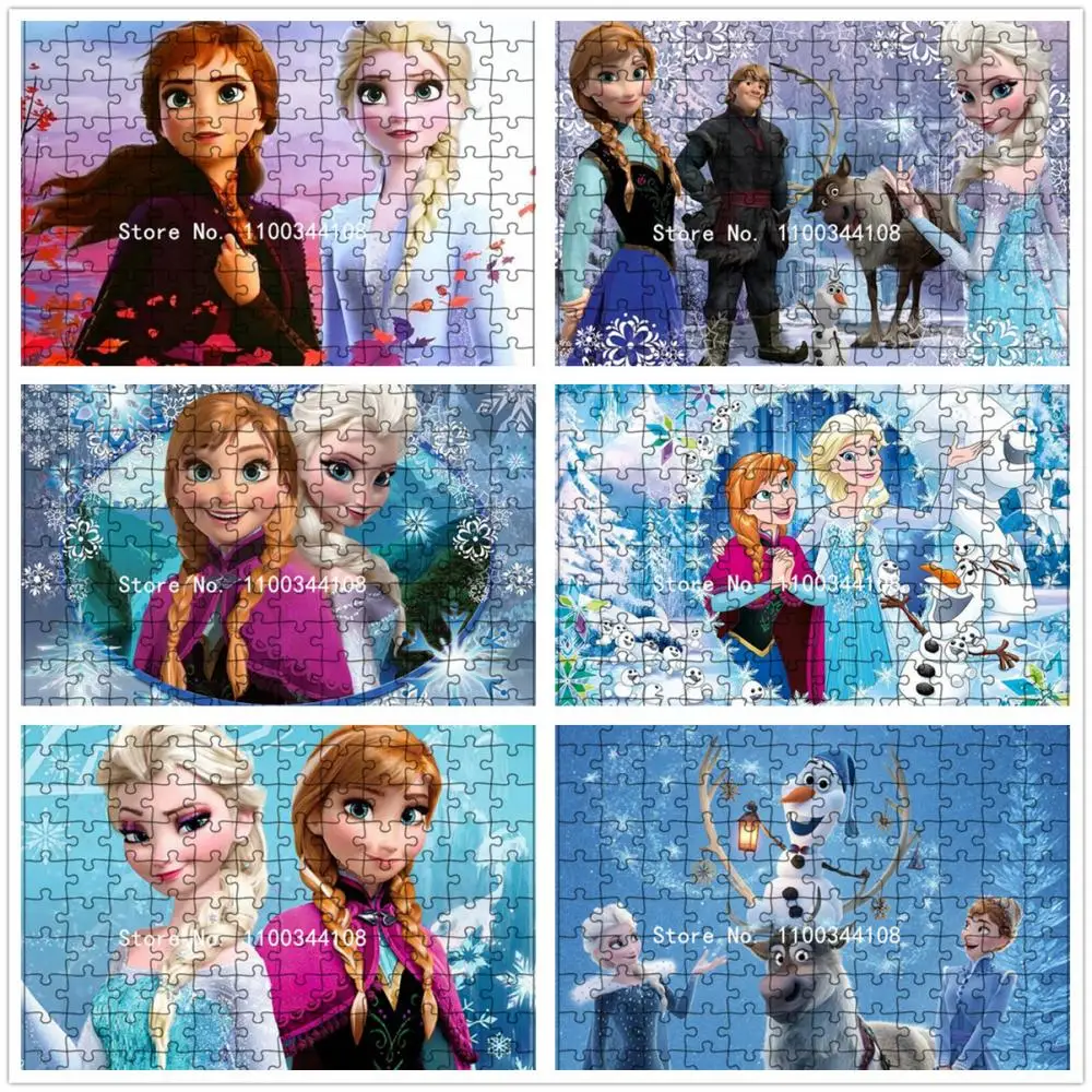 Disney Frozen Princess Elsa Anna Puzzles Cartoon Jigsaw Puzzles Kids Educational Toys Adult Decompression 300/500/1000 Pieces
Disney Frozen Princess Elsa Anna Puzzles Cartoon Jigsaw Puzzles Kids Educational Toys Adult Decompression 300/500/1000 Pieces
