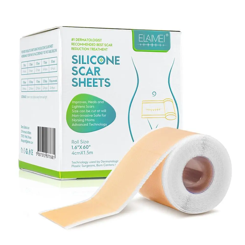 1.5M Silicone Scar Sheets Self Adhesive Scar Tape Roll Washable Skin-friendly Silicone Gel Sticker Scar Removal Repair Skin Care
1.5M Silicone Scar Sheets Self Adhesive Scar Tape Roll Washable Skin-friendly Silicone Gel Sticker Scar Removal Repair Skin Care