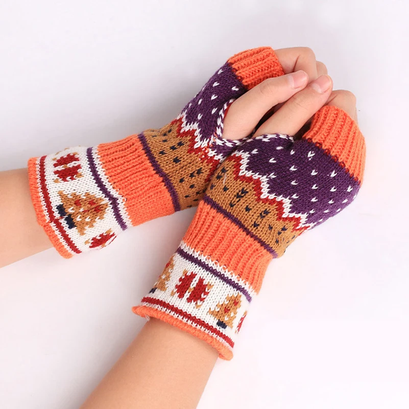 2PCS Christmas Gloves Women Men Soft Fashion Coloured Thickened Fingerless Open Finger Glove Arm Warmer Sleeves 18X8CM
2PCS Christmas Gloves Women Men Soft Fashion Coloured Thickened Fingerless Open Finger Glove Arm Warmer Sleeves 18X8CM