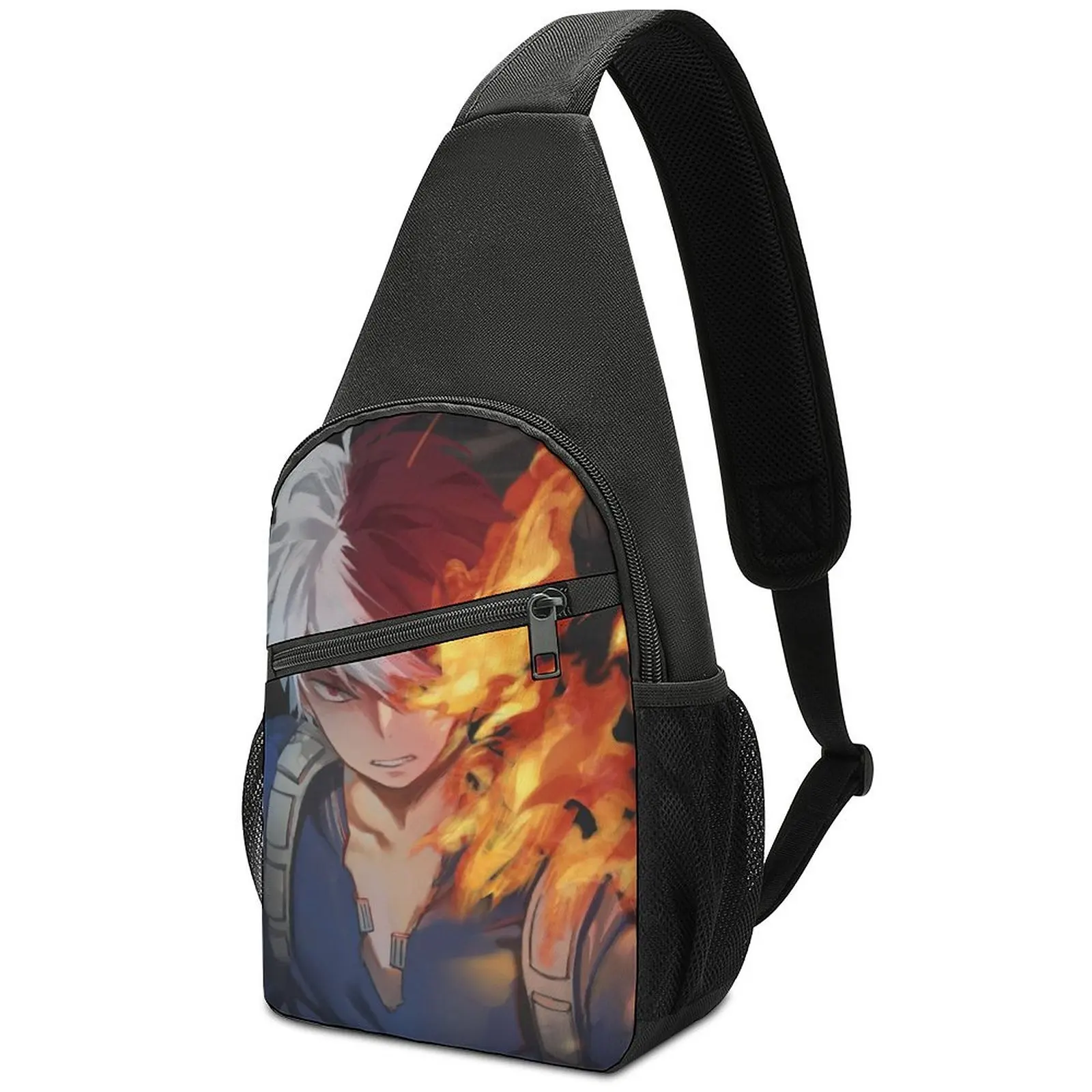Shoto Todoroki Fire Shoulder Bags My Hero Academia Retro Chest Bag Travel Outdoor Sling Bag School Graphic Design Crossbody Bags 
Shoto Todoroki Fire Shoulder Bags My Hero Academia Retro Chest Bag Travel Outdoor Sling Bag School Graphic Design Crossbody Bags