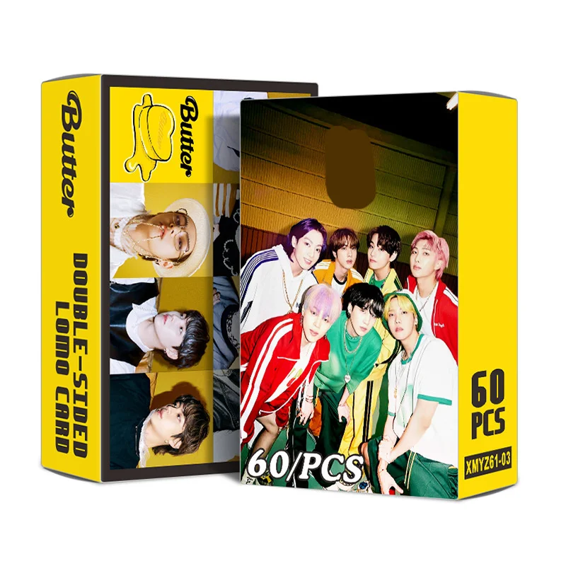 KPOP Bangtan Boys Album Butter Lomo Cards Small Card Hot South Korean Groups Photocard Jungkook Suga Jimin V Map Gifts For Women
KPOP Bangtan Boys Album Butter Lomo Cards Small Card Hot South Korean Groups Photocard Jungkook Suga Jimin V Map Gifts For Women