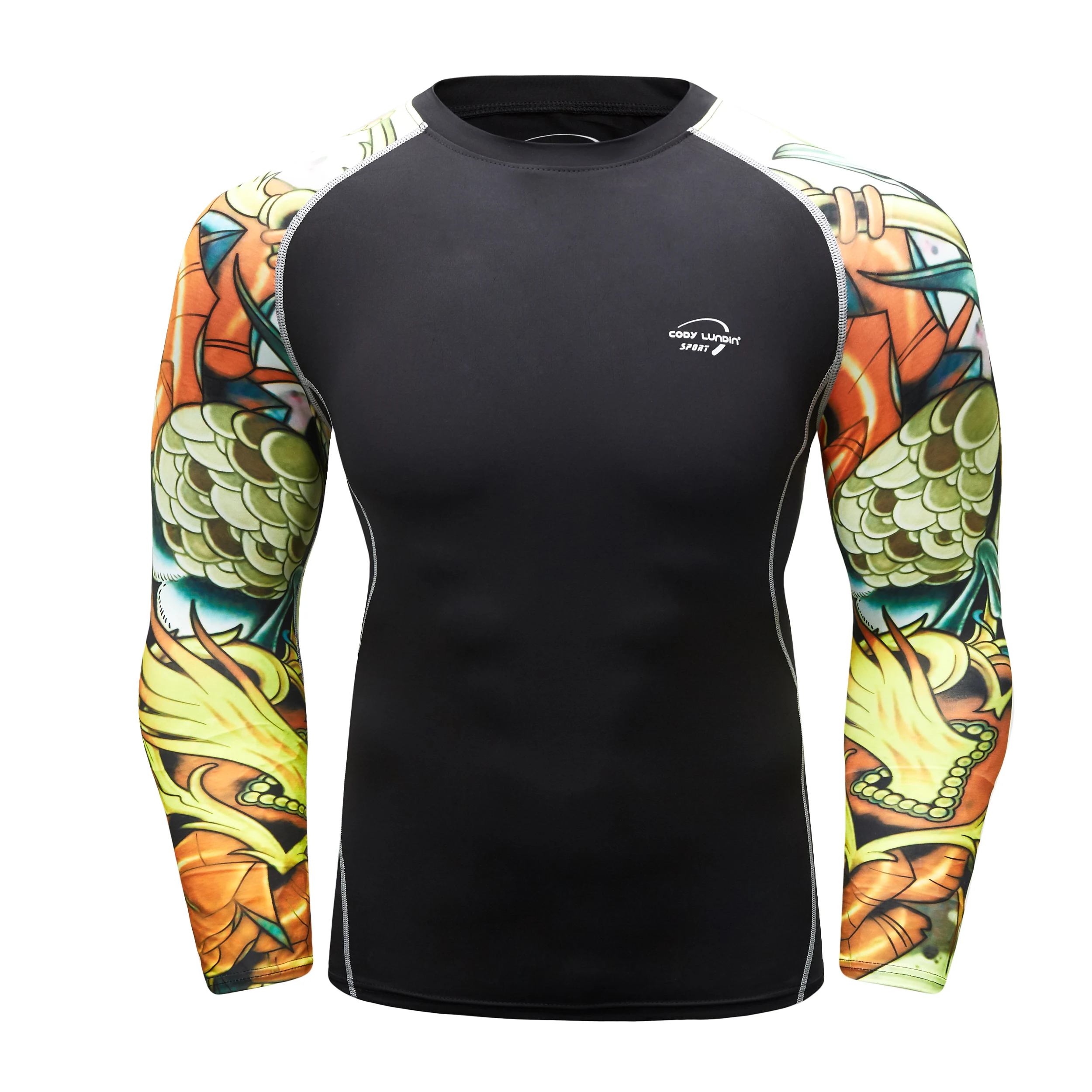 

Пляжная одежда Cody Lundin для серфинга, плавания, дайвинга, Мужская компрессионная одежда с длинным рукавом и логотипом на заказ Bjj MMA