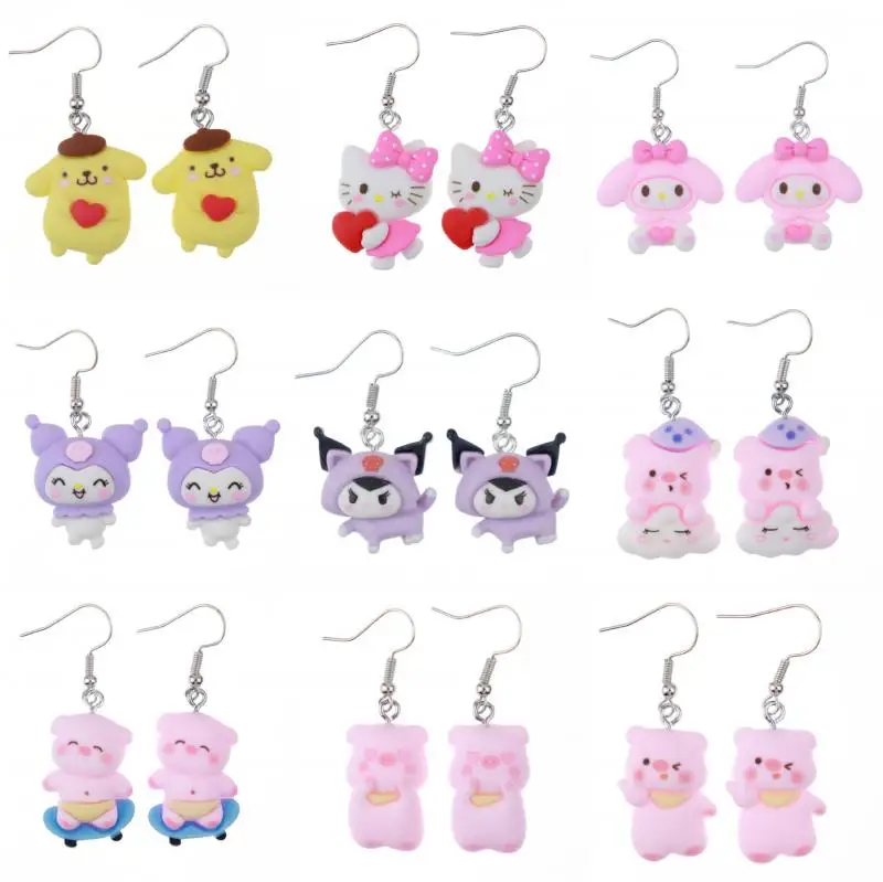 Kawaii Sanrio Earrings Hellokittys Mymelody Pompom Purin Cartoon Cute Creative Fun Earrings Anime Fashion Jewelry Girls Gifts
Kawaii Sanrio Earrings Hellokittys Mymelody Pompom Purin Cartoon Cute Creative Fun Earrings Anime Fashion Jewelry Girls Gifts