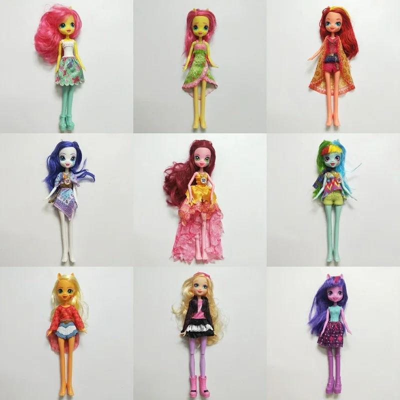 

Hasbro My Little Pony Figurine Equestria Girls Characters Dolls Twilight Sparkle Fluttershy Action Figures Ornaments Kids Gifts