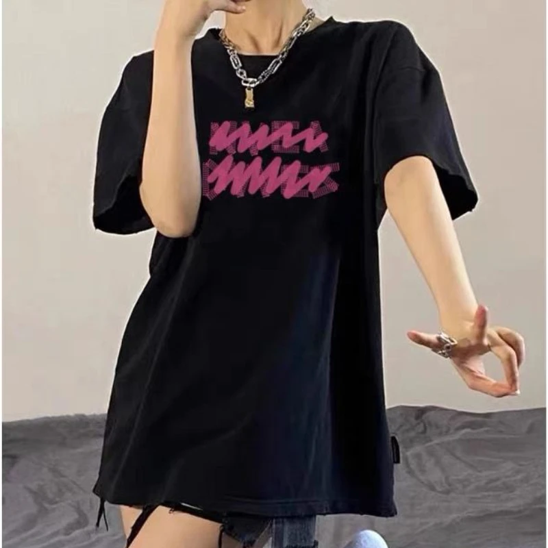 DAYIFUN Short Sleeve T-shirts Women Harajuku Style Large Size Letter Print Versatile Tops Female Summer Round Neck Loose Tees
DAYIFUN Short Sleeve T-shirts Women Harajuku Style Large Size Letter Print Versatile Tops Female Summer Round Neck Loose Tees