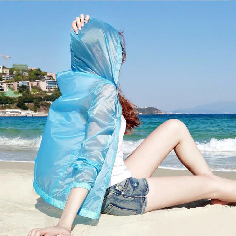 Hooded Sun Protection Clothing Women Solid Color Wild Thin Coat Breathable Outdoor Summer Tops Coat Cycling Sportswear Jacket
Hooded Sun Protection Clothing Women Solid Color Wild Thin Coat Breathable Outdoor Summer Tops Coat Cycling Sportswear Jacket