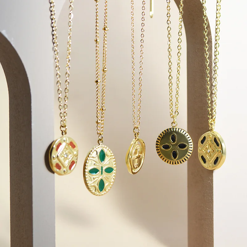 Hot Selling European and American Style Exquisite Cross Necklace Women's Retro Wild Coin Pendant Collarbone Necklace Jewelry 
Hot Selling European and American Style Exquisite Cross Necklace Women's Retro Wild Coin Pendant Collarbone Necklace Jewelry