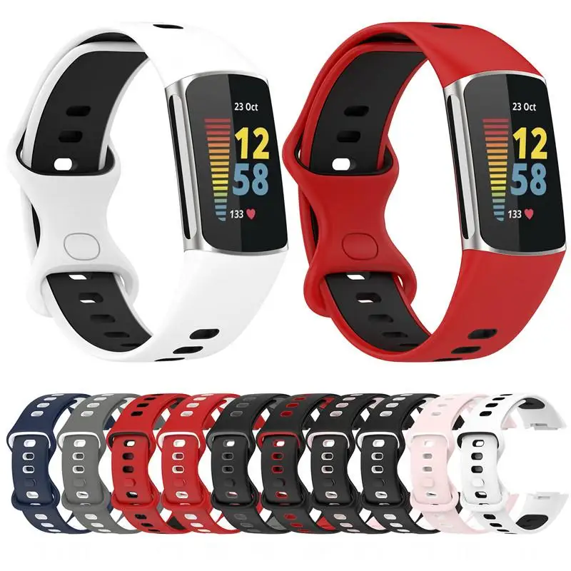 Silicone Watch Strap For Fitbit Charge 5 Smart Watch Sport Bracelet Wrist Band For Fit bit Charge5 Replacement Correa
Silicone Watch Strap For Fitbit Charge 5 Smart Watch Sport Bracelet Wrist Band For Fit bit Charge5 Replacement Correa