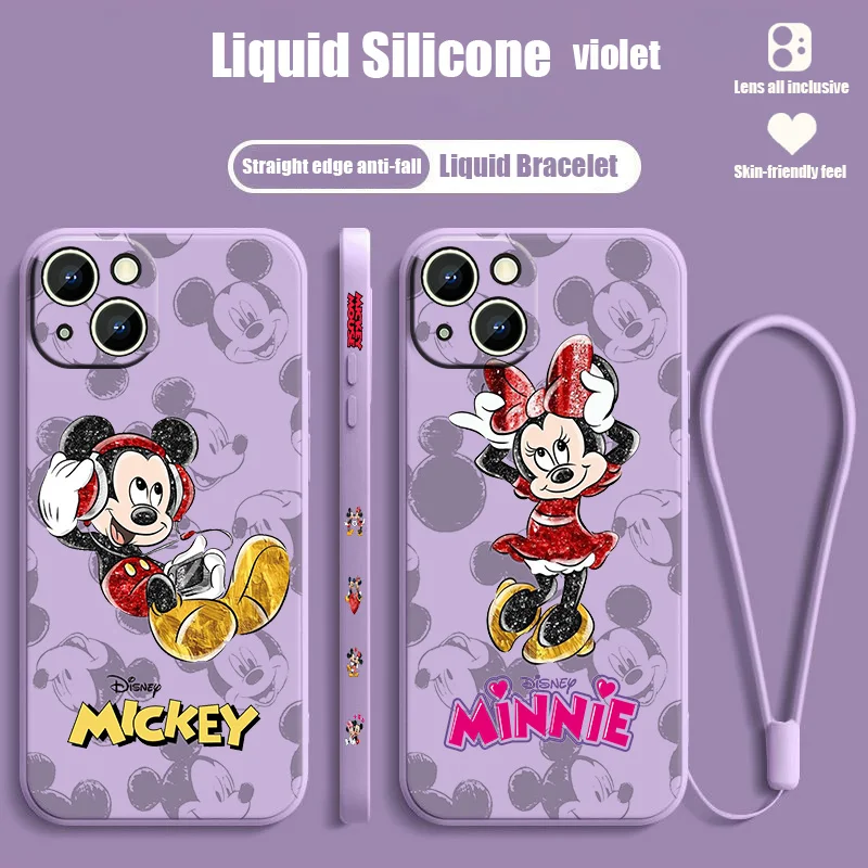 Minnie Mickey Mouse Phone Case For Apple iPhone 14 13 12 mini 11 Pro 8 7 6S 6 Plus XR XS X Max Liquid Left Rope Cover
Minnie Mickey Mouse Phone Case For Apple iPhone 14 13 12 mini 11 Pro 8 7 6S 6 Plus XR XS X Max Liquid Left Rope Cover