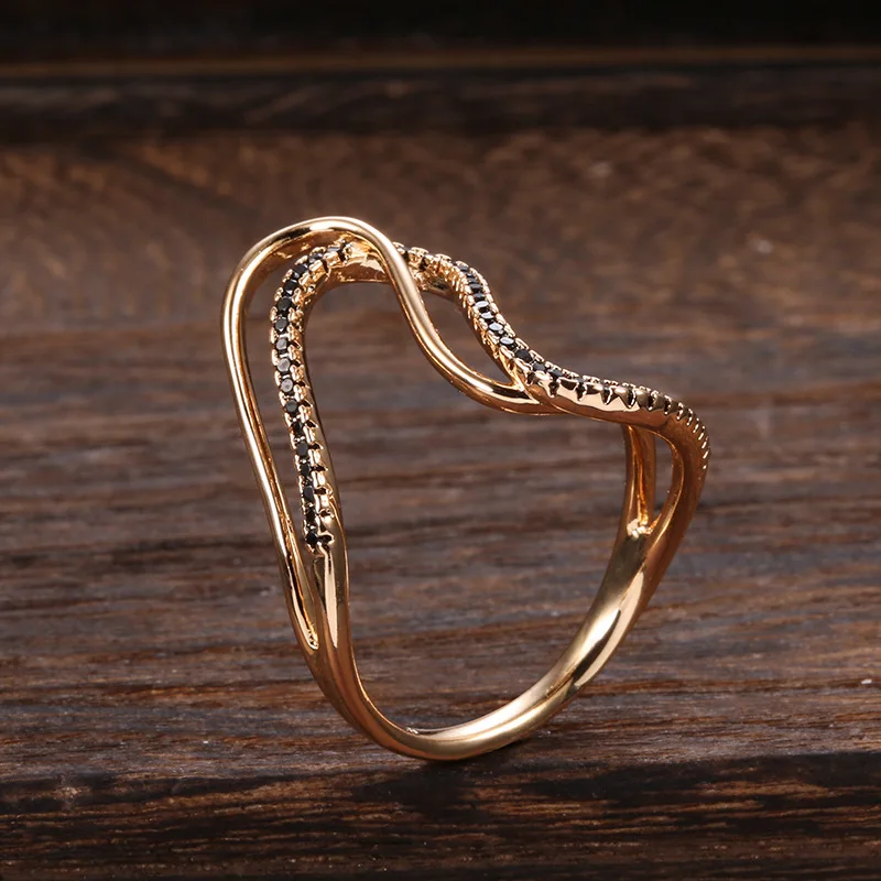 2022 New Black Zircon Rings 585 Rose Gold Twist Finger Ring For Women Micro Paved Ethnic Bride Wedding Jewelry Christmas Gift
2022 New Black Zircon Rings 585 Rose Gold Twist Finger Ring For Women Micro Paved Ethnic Bride Wedding Jewelry Christmas Gift