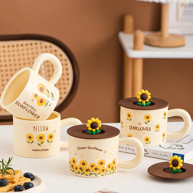 Vintage Sunflower Mug Creative Gift Ceramic Cup Cute Personalized Gift Home Water Cup
Vintage Sunflower Mug Creative Gift Ceramic Cup Cute Personalized Gift Home Water Cup