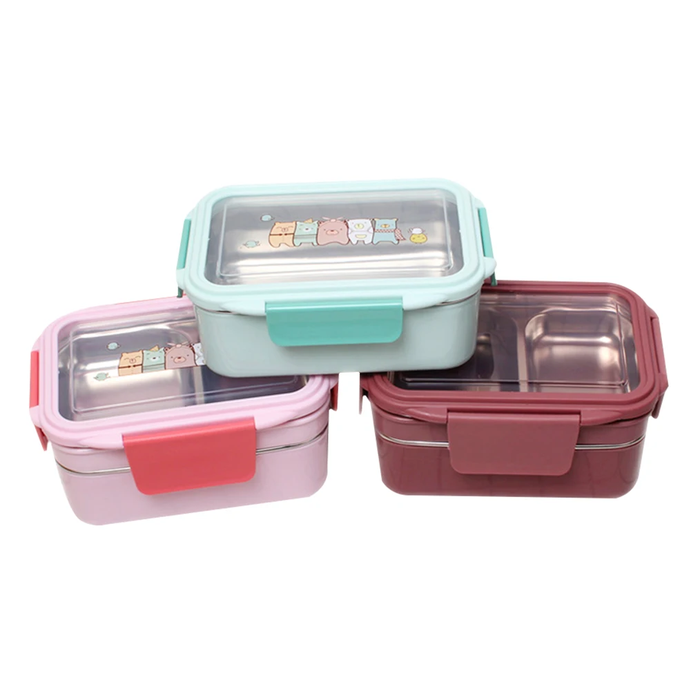 6 Colors Portable Double Cartoon Lunch Box Stainless Steel Layer Food Container For Kids Picnic School Bento Box 19x13.5x10cm
6 Colors Portable Double Cartoon Lunch Box Stainless Steel Layer Food Container For Kids Picnic School Bento Box 19x13.5x10cm