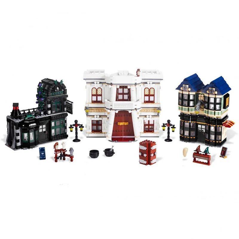 New LepinBlocks Magic Movie Series Diagonal Alley Compatible 10217 Model Building Blocks Bricks Educational Toys Birthday Gifts
New LepinBlocks Magic Movie Series Diagonal Alley Compatible 10217 Model Building Blocks Bricks Educational Toys Birthday Gifts