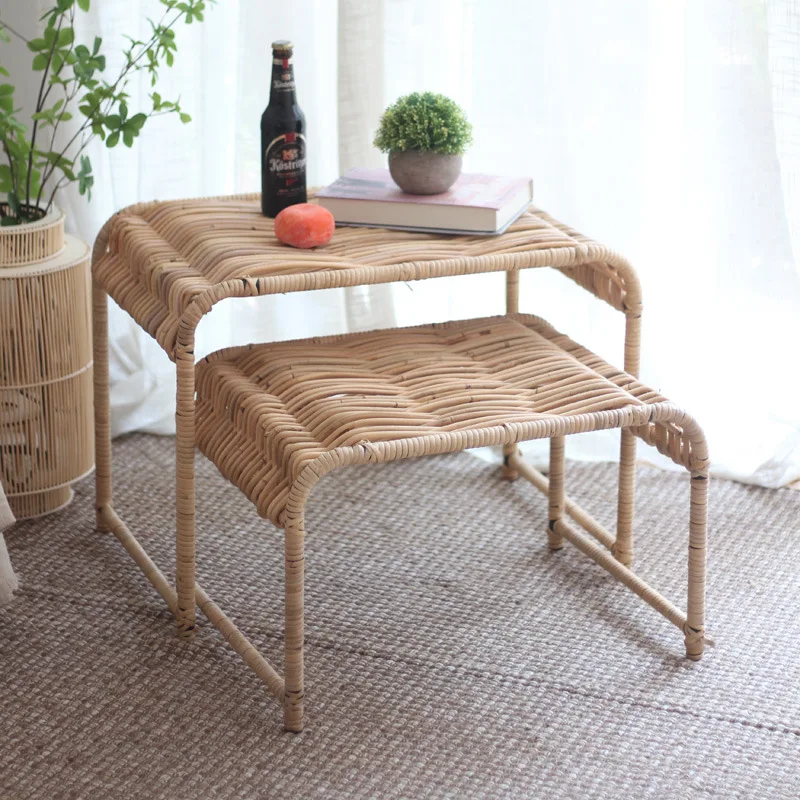 Wuli Nordic Indonesian Rattan Coffee Table Combination Shelf Home Living Room Balcony Bay Window Homestay Decoration Natural
Wuli Nordic Indonesian Rattan Coffee Table Combination Shelf Home Living Room Balcony Bay Window Homestay Decoration Natural