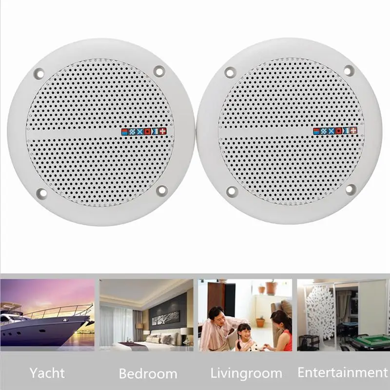 1 Pair Waterproof 25W Full Range Marine Boat Ceiling Wall Speakers Lawn Garden Water Resistant Install Speaker
1 Pair Waterproof 25W Full Range Marine Boat Ceiling Wall Speakers Lawn Garden Water Resistant Install Speaker
