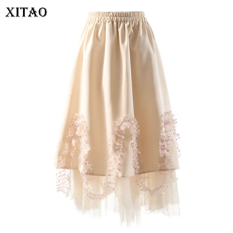 XITAO, сетчатые Лоскутные юбки, модные кружевные, украшенные бисером, однотонные, с высокой талией, универсальные, Новое поступление, женские ...
XITAO, сетчатые Лоскутные юбки, модные кружевные, украшенные бисером, однотонные, с высокой талией, универсальные, Новое поступление, женские ...