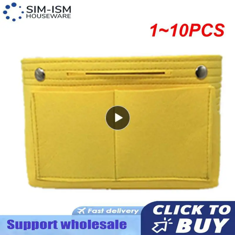 1~10PCS Multi-Pocket Felt Insert Bag Makeup Handbag Organizer Travel Inner Purse Portable Cosmetic Bags Storage Tote Make Up
1~10PCS Multi-Pocket Felt Insert Bag Makeup Handbag Organizer Travel Inner Purse Portable Cosmetic Bags Storage Tote Make Up