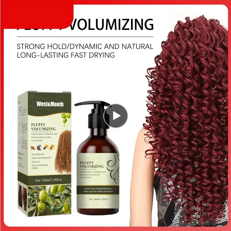

Olive Oil Curly Hair Elastin Moisturizing Hair Curl Enhancer Quick-acting Anti Frizz Restore Elasticity Fluffy Hair Styling Care