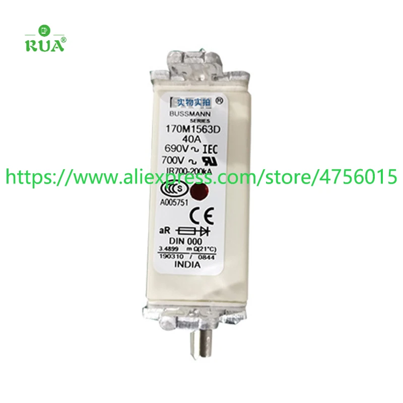 170M1563D 170M1563 Low Voltage Fast Fuse Original 
170M1563D 170M1563 Low Voltage Fast Fuse Original